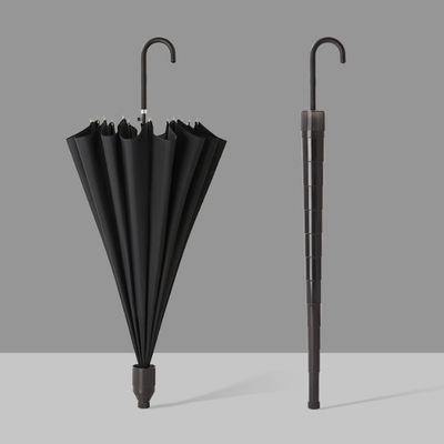 Verdikte dubbel heldere paraplu met lang handvat en automatisch open open diameter 103cm