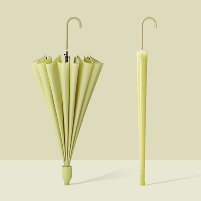 Verdikte dubbel heldere paraplu met lang handvat en automatisch open open diameter 103cm