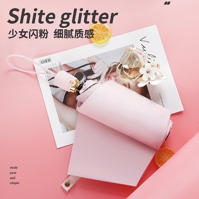 Japanse kleine verse drievoudige vinyl reclame paraplu met aangepaste kleur