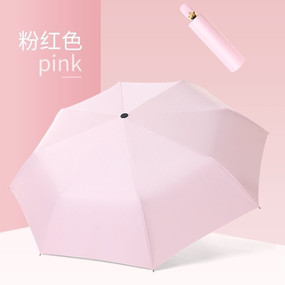 Japanse kleine verse drievoudige vinyl reclame paraplu met aangepaste kleur