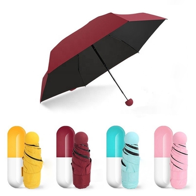 Parapluie Paraguas Sombrillas 19&quot;*6k 5 Fold Mini Fold Custom Print Gift Capsule Parasol
