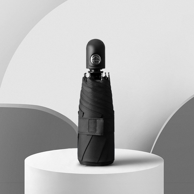 Zwarte paraplu's BSCI Mini Pocket Capsule UV Protection Vijfvoudig paraplu