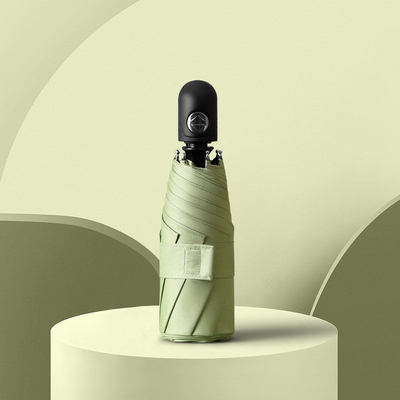 Zwarte paraplu's BSCI Mini Pocket Capsule UV Protection Vijfvoudig paraplu