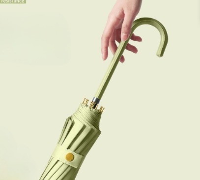 Lange hendel mannen en vrouwen paraplu 16k rechte stok gebogen haak automatisch voor volwassenen