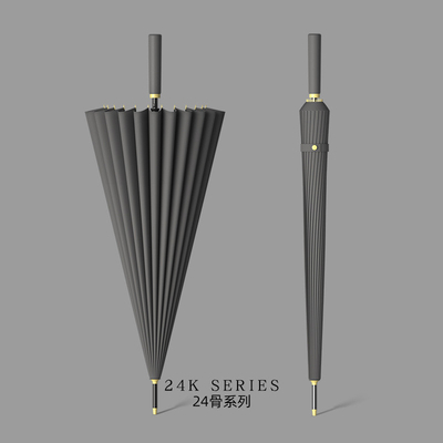 Oversized Double Versterkt Winddicht Long Handle Paraplu 24k voor mannen volwassenen
