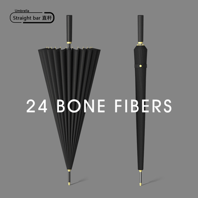 Oversized Double Versterkt Winddicht Long Handle Paraplu 24k voor mannen volwassenen