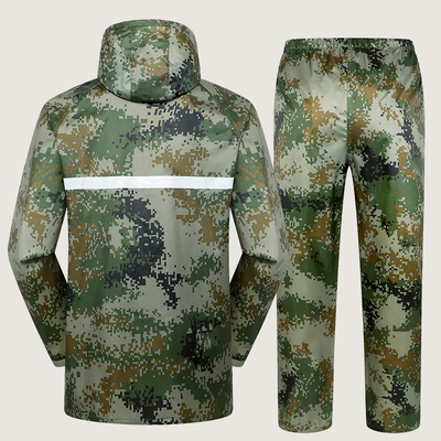 Bescherming van buitenwerkers Regenjas en broek in Split Jungle Camouflage voor volwassenen
