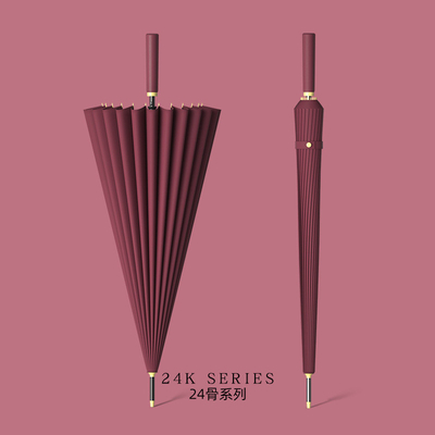 Oversized Double Versterkt Winddicht Long Handle Paraplu 24k voor mannen volwassenen