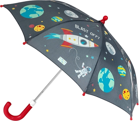 2023 schattig en cool 8K haak handvat winddicht kinderregenscherm 190T Nylon stof