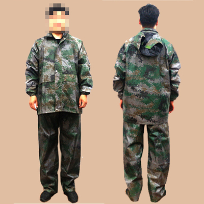Bescherming van buitenwerkers Regenjas en broek in Split Jungle Camouflage voor volwassenen