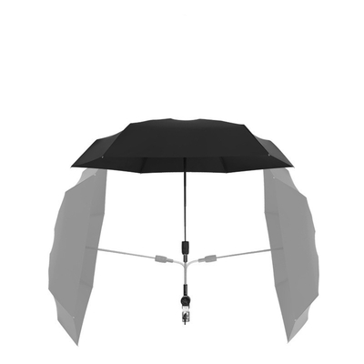 UV-bescherming en regenbescherming Draagbare babyscooter paraplu met minimalistisch ontwerp
