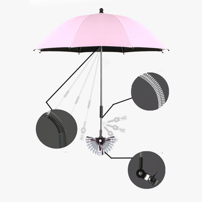 UV-bescherming Zonneparaplu voor baby lopen 190T Ponegee stof All in 1 functie
