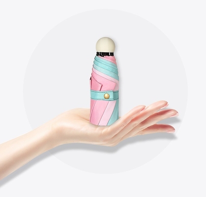 Nieuwheid Creatieve Gradient Morandi Kleur Stijlvol 50% Opvouwbare Zonnebrandstof Pocket Paraplu