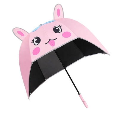 67cm Diameter Cartoon Helmet Paraplu Handleiding Open schattig ontwerp voor meisjes UV en winddicht