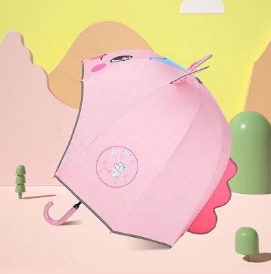67cm Diameter Cartoon Helmet Paraplu Handleiding Open schattig ontwerp voor meisjes UV en winddicht