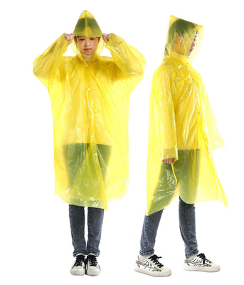 Volwassenen Glam Design Stijl Regenjas Transparante Lange Wegwerp Poncho