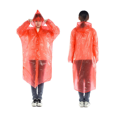 Volwassenen Glam Design Stijl Regenjas Transparante Lange Wegwerp Poncho
