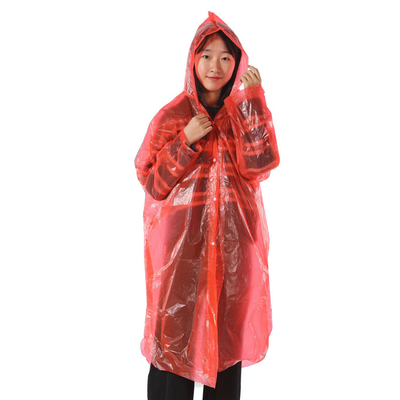 Volwassenen Glam Design Stijl Regenjas Transparante Lange Wegwerp Poncho