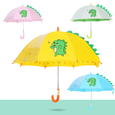 17 inch * 8k schattig kind paraplu met oren Handmatige besturing Willekeurige ontwerpen en kleuren