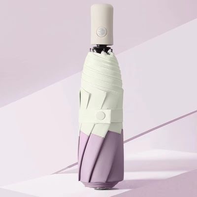 Dubbelkleurige 8K 3 vouwbare zonnebescherming Auto paraplu Automatische vouwbare MQO 100PCS