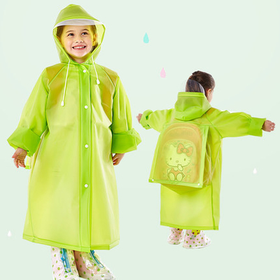 Custom EVA Kids Waterdichte regenjas voor kinderen Regenseizoen paraplu Geslacht VRIJSTEN