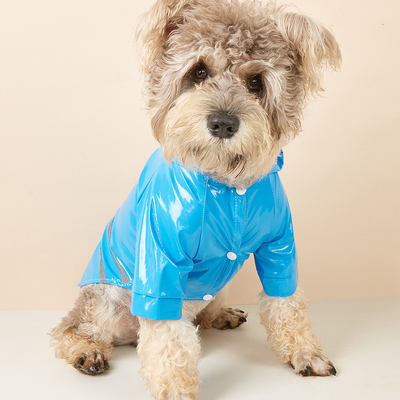Bescherm uw huisdier tegen regen en blijf veilig PVC aangepaste reflecterende hondenregenkleed voor reizen