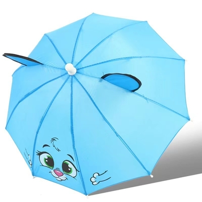 Speciale stijl 170T Nylon Stof 11 inch*10k Custom Animal-Printed 3D paraplu voor kinderen