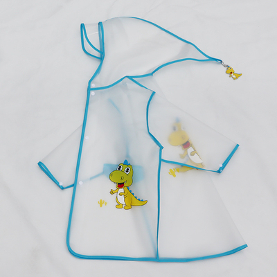 EVA regenjassen voor kinderen Transparante dikke eenstuk lange poncho en regenschoenen set