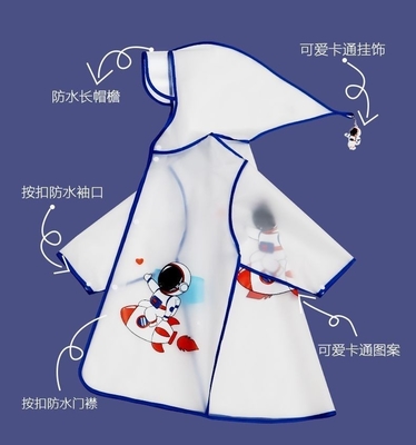 Kinderdagverblijf Baby regenjas Translucent EVA waterdichte kleding voor jongens en meisjes