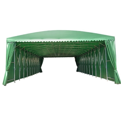 Gegalvaniseerd staal frame duwen en trekken vouwbare garage carport voor waterdicht wassen auto