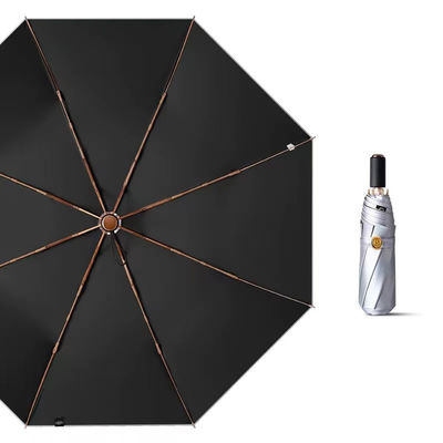 3 Opvouwbare zilveren titanium paraplu voor bedrijfscadeaus UV-bescherming Draagbaar Duurzaam