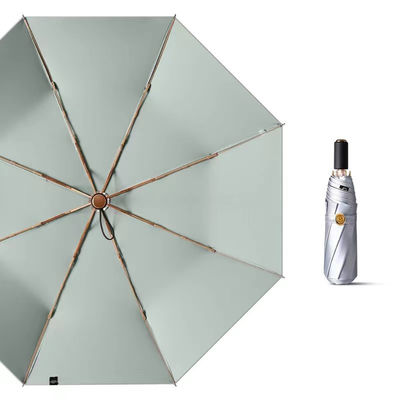 3 Opvouwbare zilveren titanium paraplu voor bedrijfscadeaus UV-bescherming Draagbaar Duurzaam