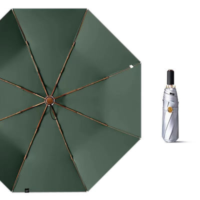 3 Opvouwbare zilveren titanium paraplu voor bedrijfscadeaus UV-bescherming Draagbaar Duurzaam