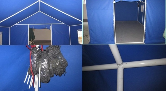 Verdikte gegalvaniseerde camping tent voor bouwpersoneel in rampenhulp