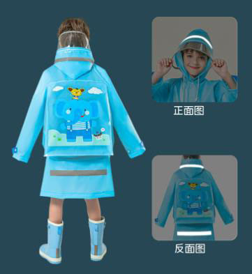 RAINWEAR Kids Raincoat Girls Boys 2023 Full Body Waterproof Poncho voor de basisschool
