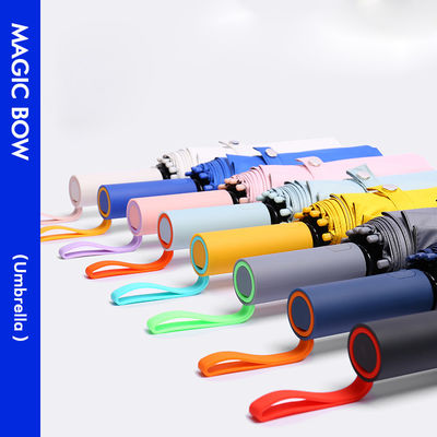 UV-bescherming 72 ribben 3 vouwde paraplu met contrasterende kleuren en aangepast logo