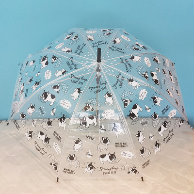 3-9 jarige kinderparaplu met Custom Logo Ultra licht en transparant ontwerp