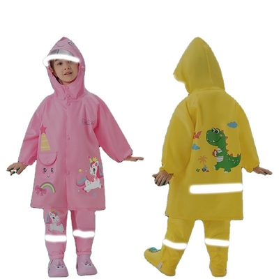 Cartoon Kinderen Regenjas Oxford Materiaal Aanpassing Kleur schattig Baby Dinosaurus Design