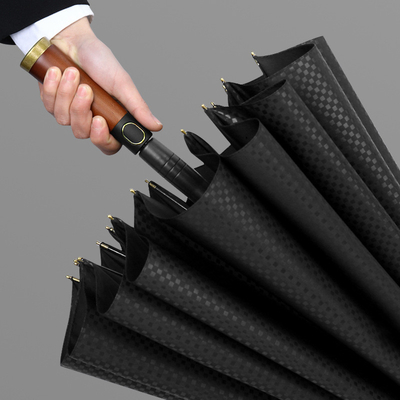 Retro stijl rechte paraplu Gentleman's Long Handle en Favoriet van zakenmensen