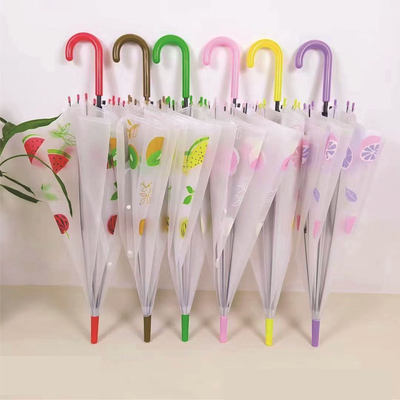 Plastic Shaft Transparent Advertising Umbrella met All in 1 functie en drukwerk