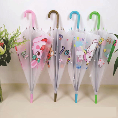 Plastic Shaft Transparent Advertising Umbrella met All in 1 functie en drukwerk