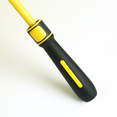 30 inch Fiber Straight Double Golf Paraplu met semi-automatische besturing en kleurgreep