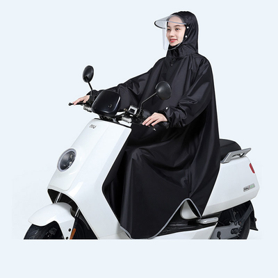 Stylische elektrische fiets poncho voor mannen en vrouwen in 100% polyester pongee