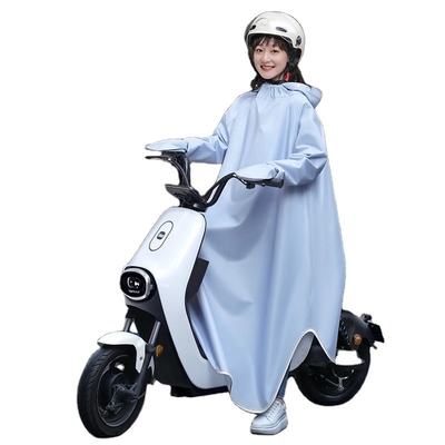 Stylische elektrische fiets poncho voor mannen en vrouwen in 100% polyester pongee