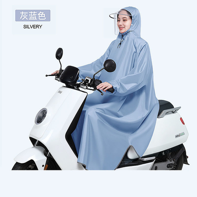 Stylische elektrische fiets poncho voor mannen en vrouwen in 100% polyester pongee