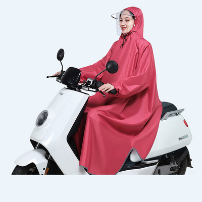 Stylische elektrische fiets poncho voor mannen en vrouwen in 100% polyester pongee