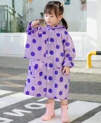 Cartoon meisje regenjas Eenpersoons regenjas Poncho stijl voor kinderen 100% EVA stof