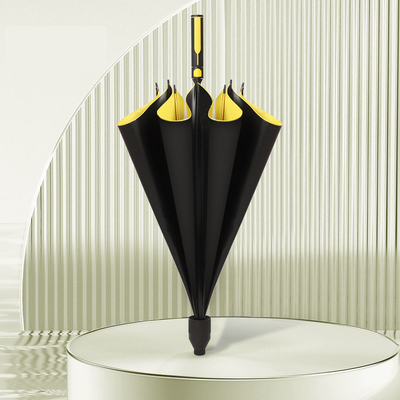 Zakelijk must-have dubbel grote golf paraplu met heldere vinyl cover en lange handvat