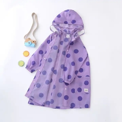 Cartoon meisje regenjas Eenpersoons regenjas Poncho stijl voor kinderen 100% EVA stof