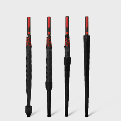 Zakelijk must-have dubbel grote golf paraplu met heldere vinyl cover en lange handvat